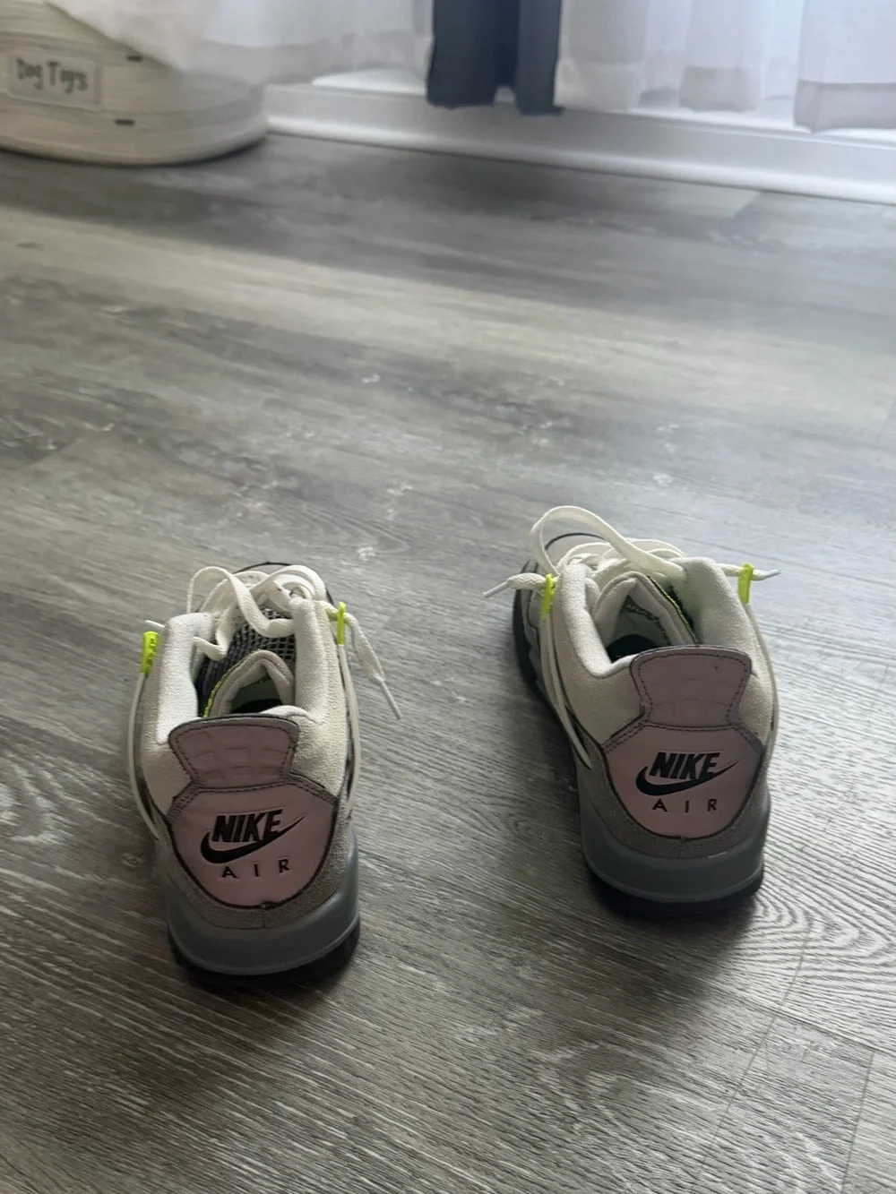 Jordan Men’s Sneakers in Grey with Neon Yellow Accents